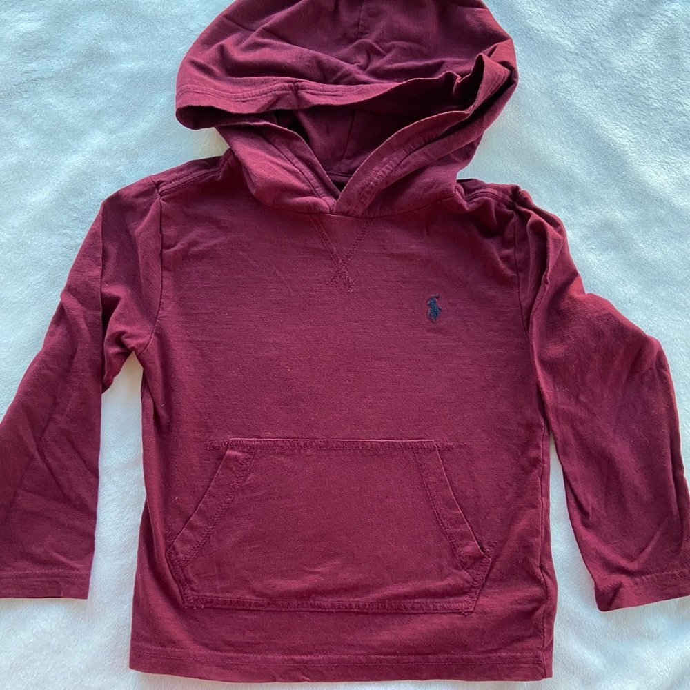 Ralph Lauren Toddler Boy hoodie tee. excellent condition. 4T smoke free home